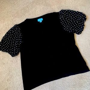 CeCe - Women's Puffed Short-Sleeve Round-Neck Top